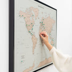 world map canvas