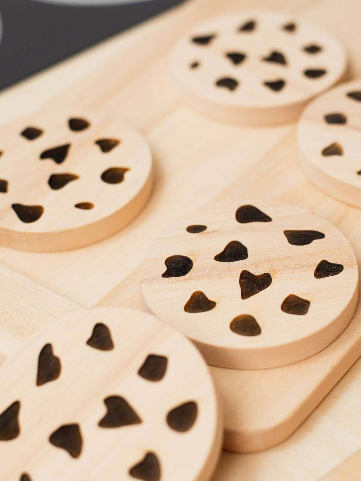  cooking toys on wood