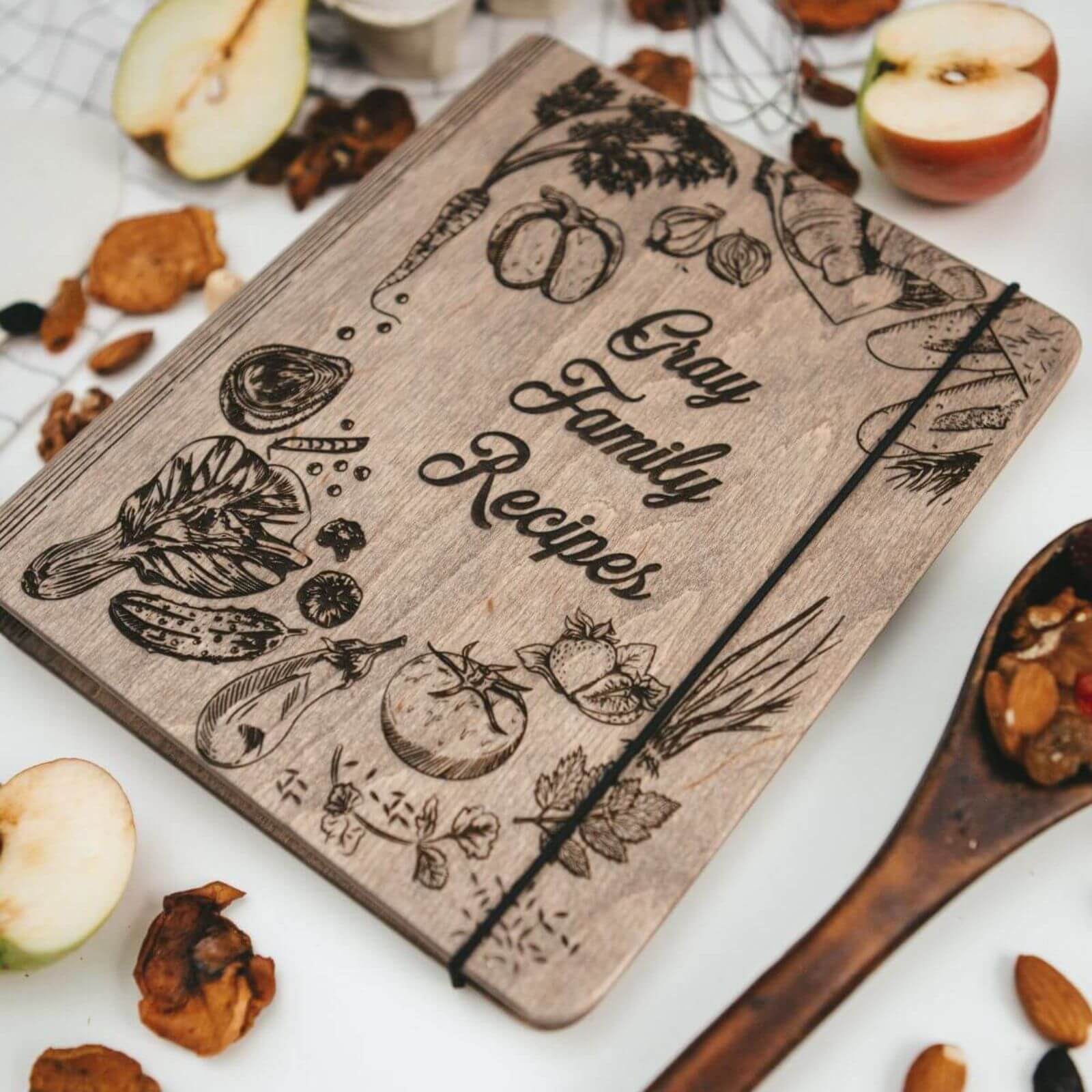 amazing recipe on wood 