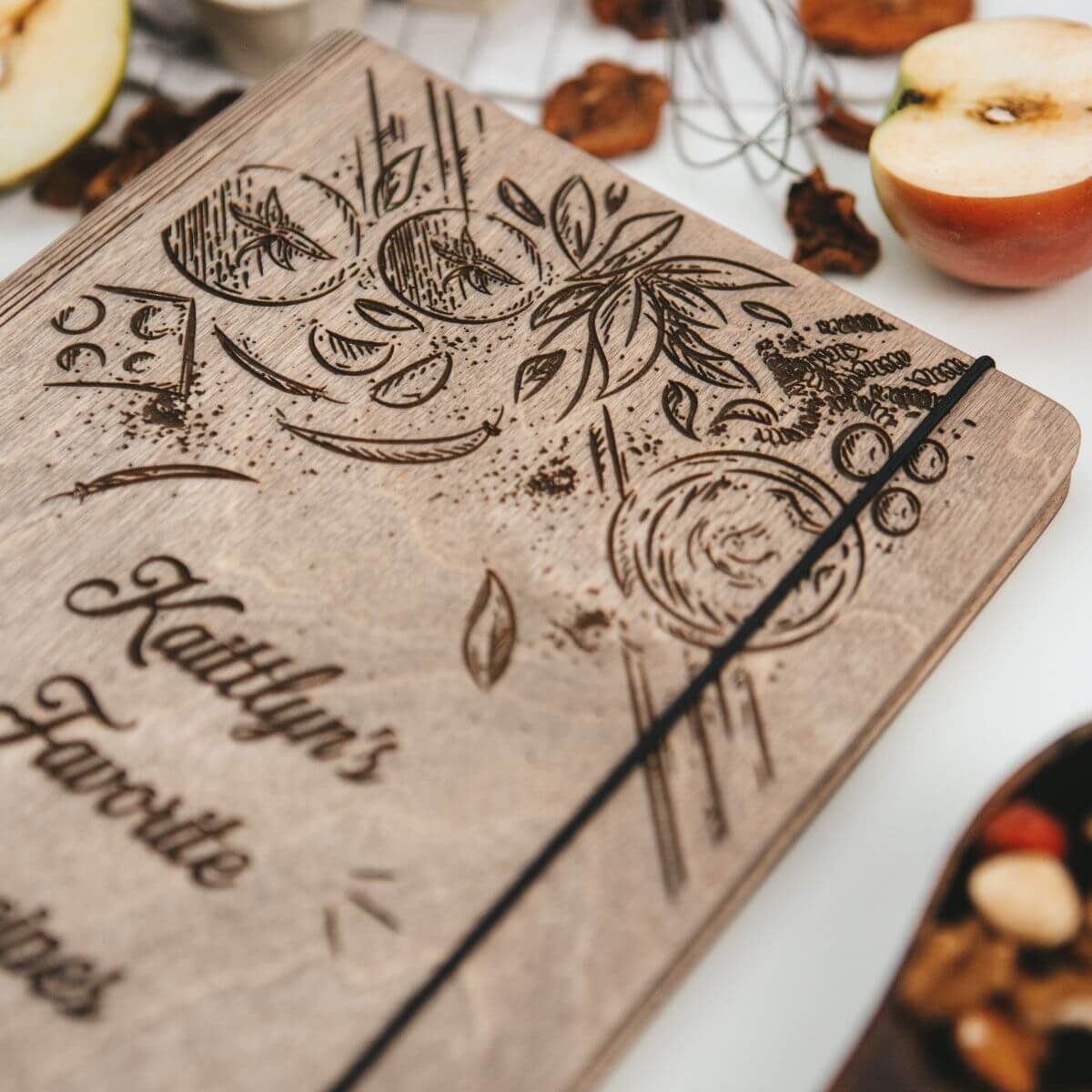 wooden book for cooking 