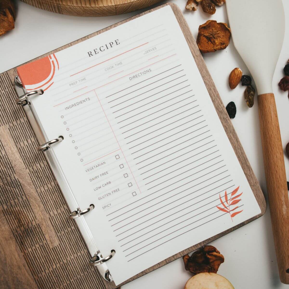 book to write recipe 