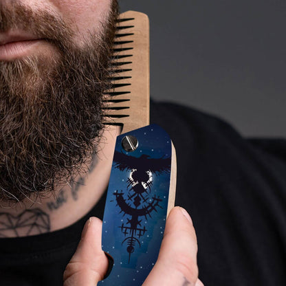 printed wooden combs