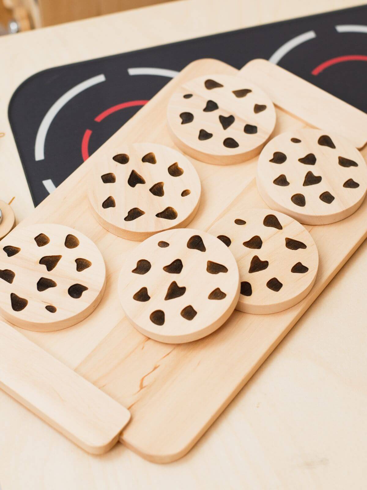 wooden biscuits toy