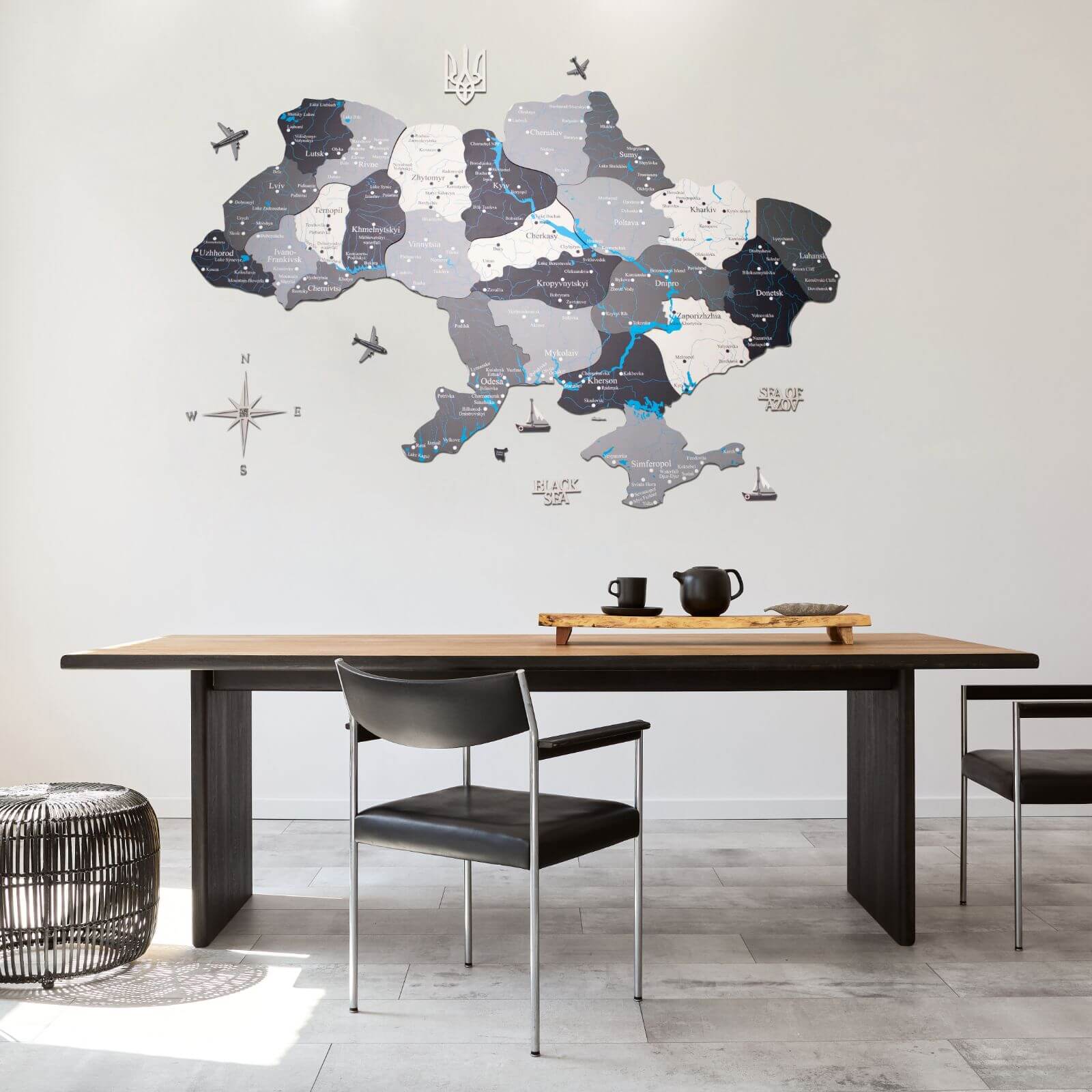 map wall decor