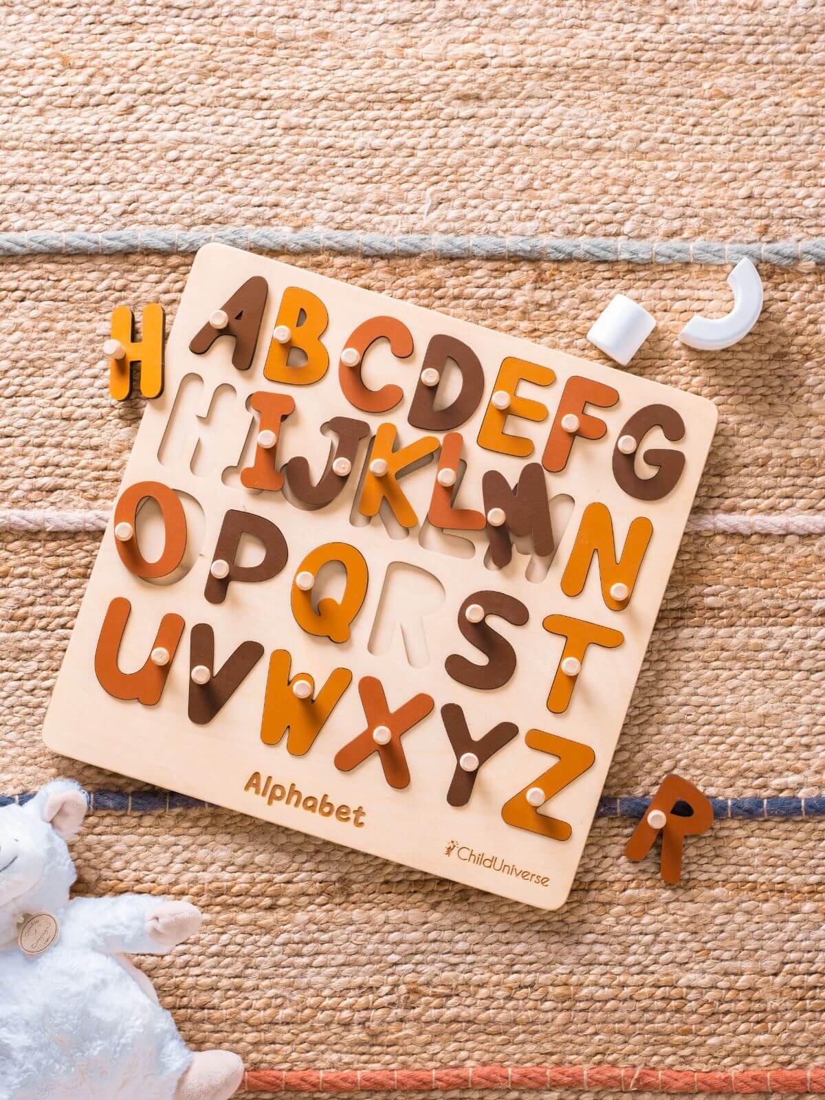 alphabet wooden puzzle 