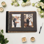 photo labum with leather 