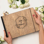 leather woody memory book 