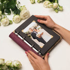album book with leather 