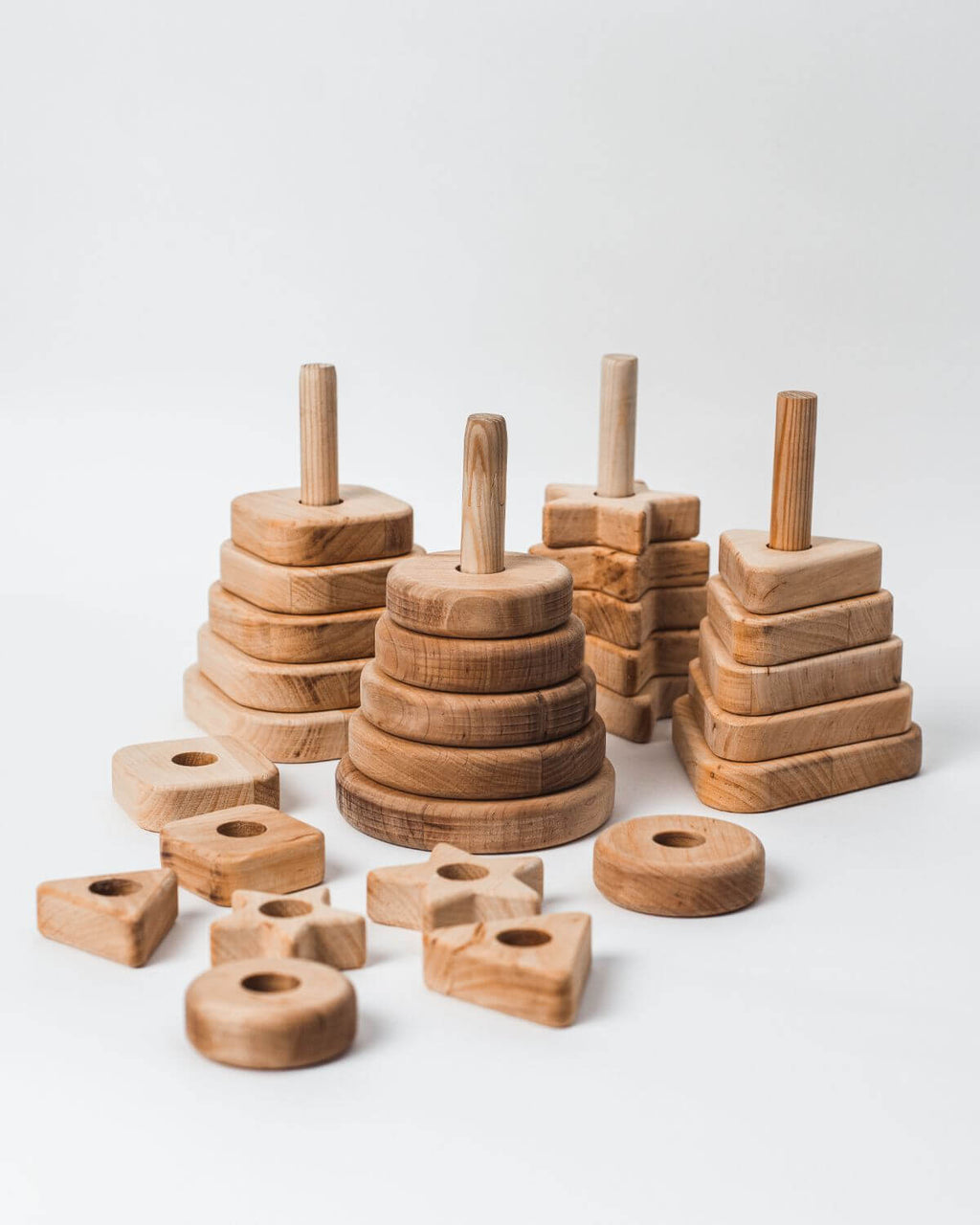 triangle stacking for children 