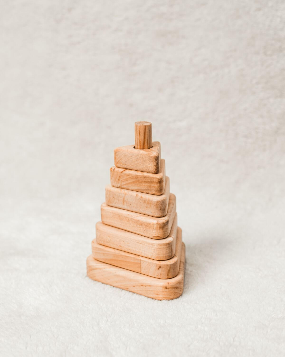 triangle stacking toy 