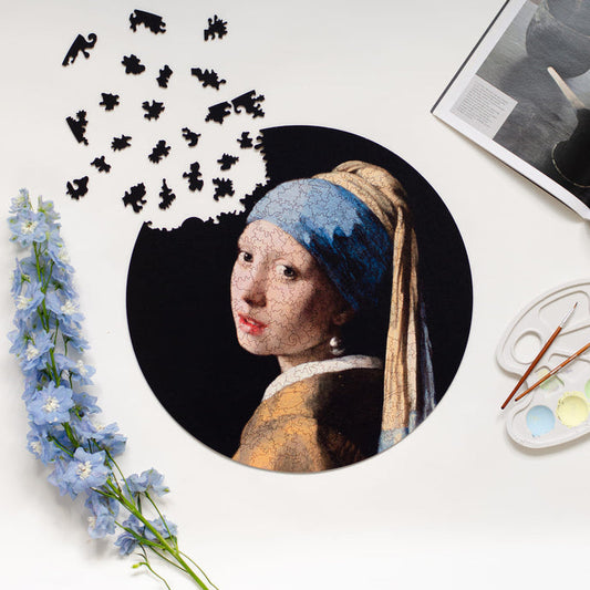 Puzzle Girl with a Pearl Earring