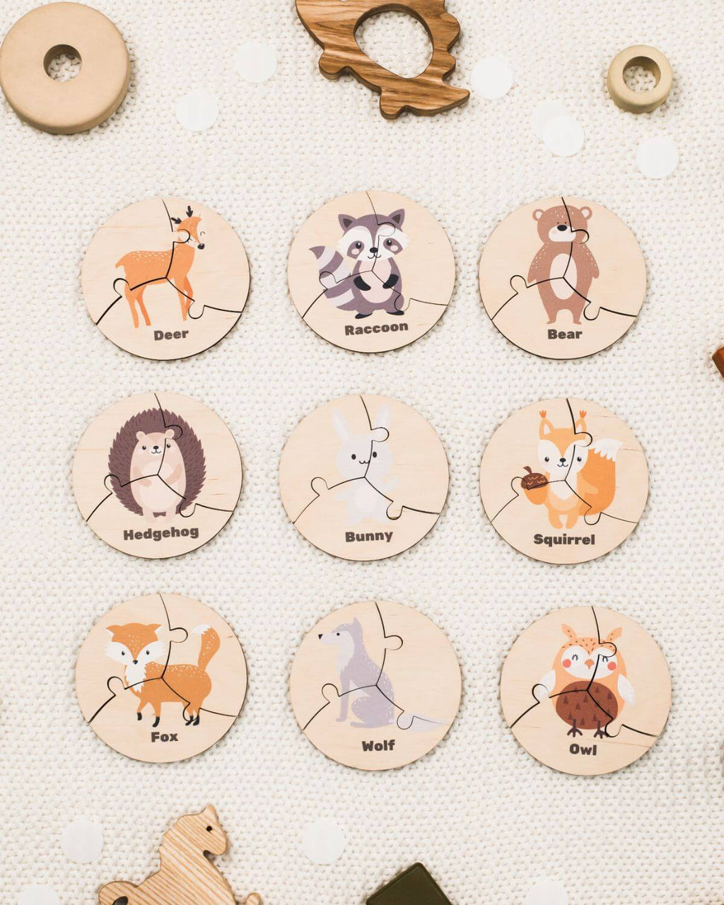 woodland animals jigsaws 