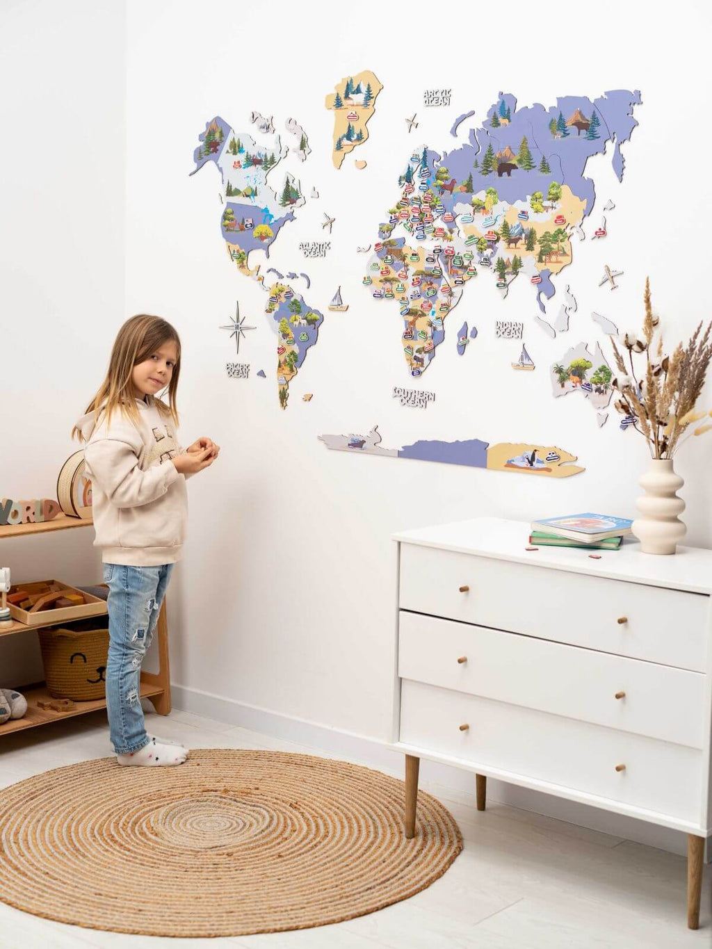 world map nursery