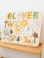 animal puzzle long board