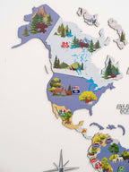 animal world map nursery