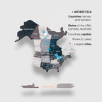 map wooden for a wall