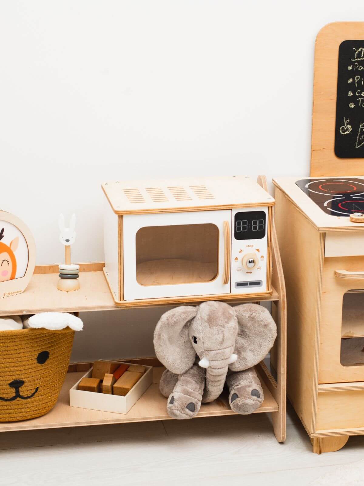 wooden microwave for kids