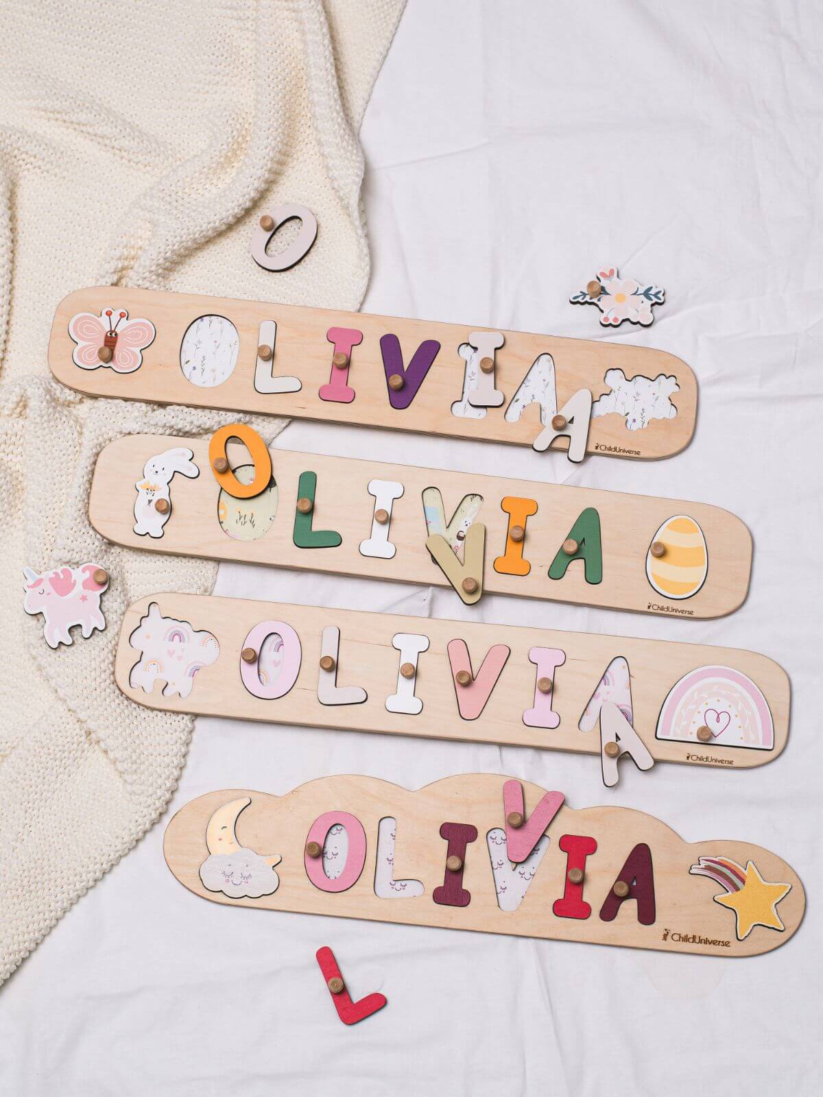 wooden name puzzle 