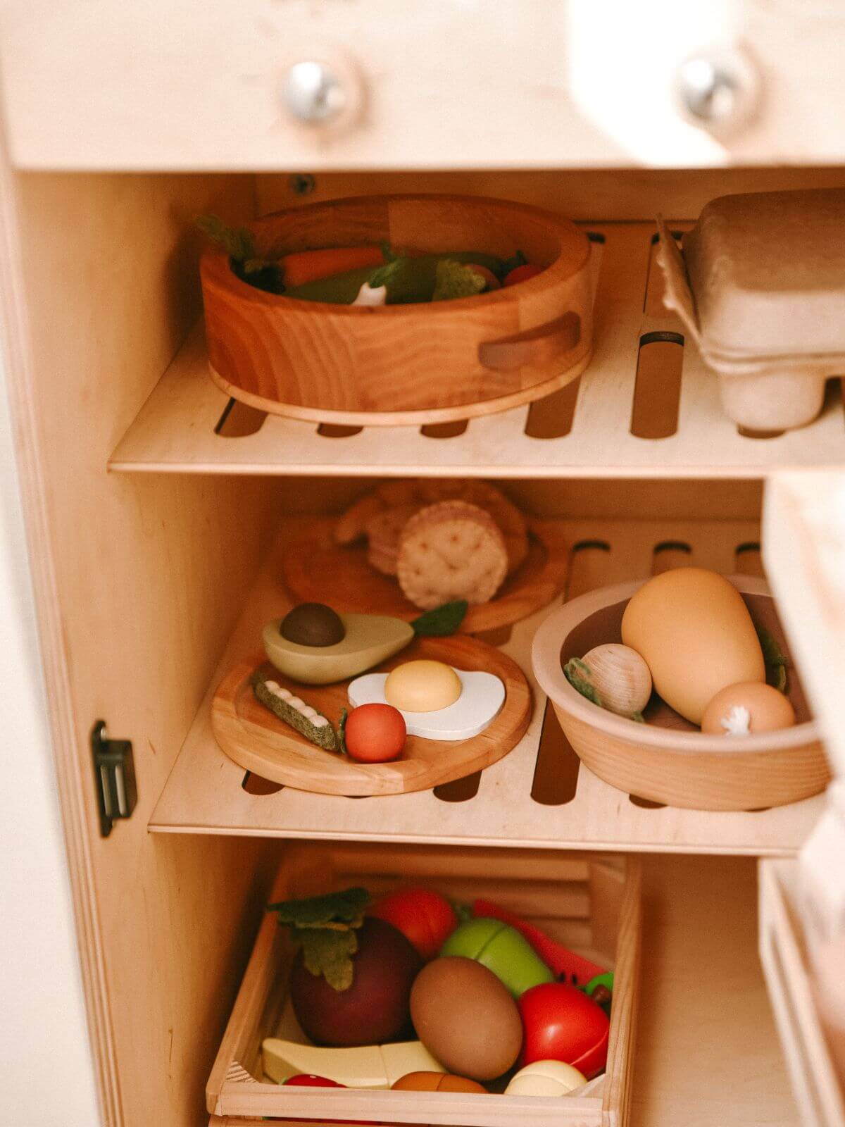 wooden fridge for kids 