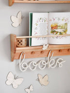wooden wall shelf