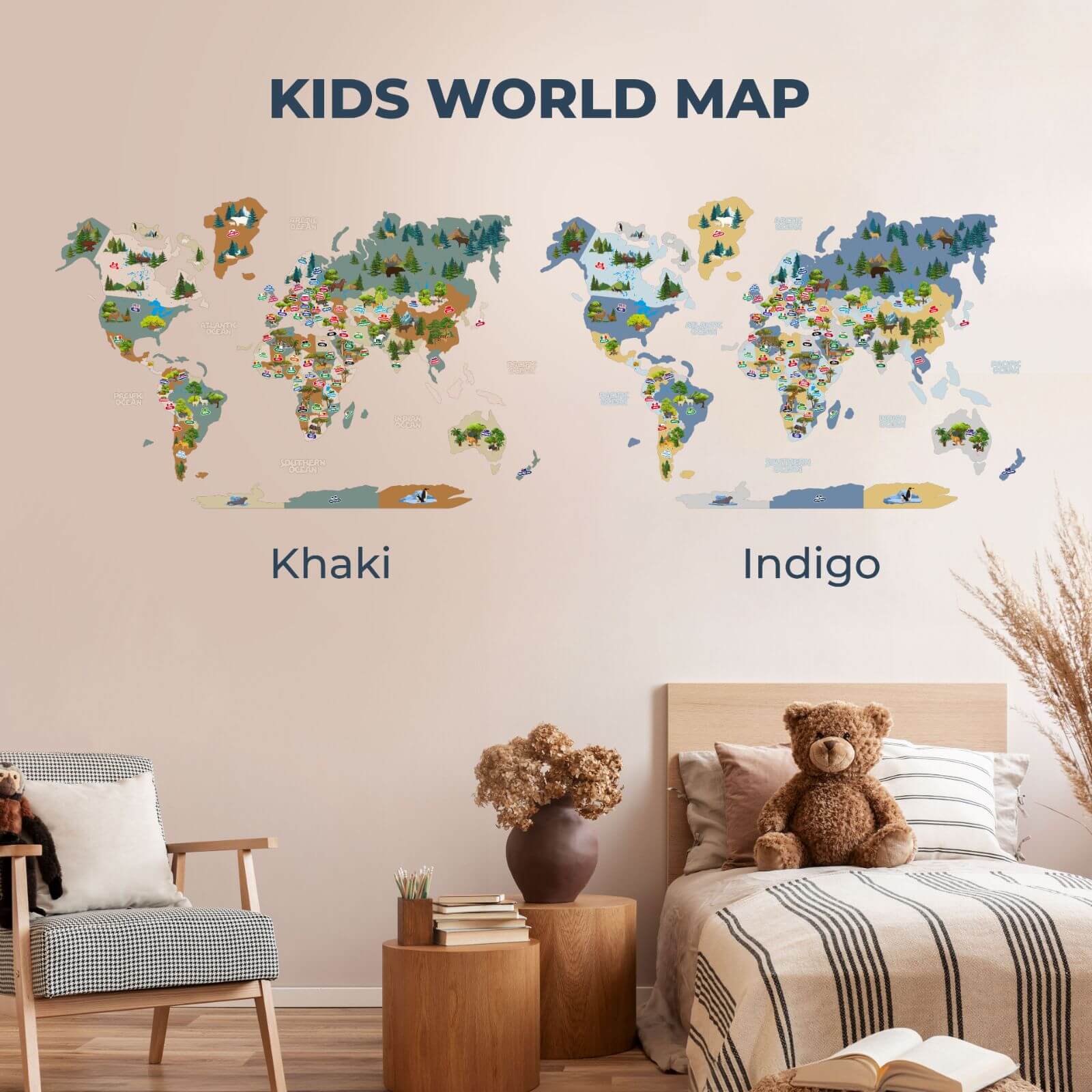 interactive wall map for kids