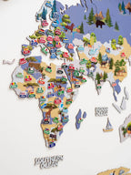 animal world map nursery